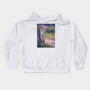 Fence Post in Flinders Ranges Kids Hoodie